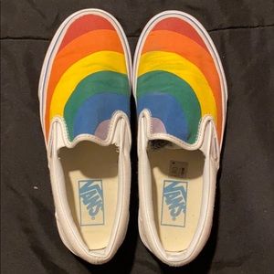 Rainbow Vans Slip aims